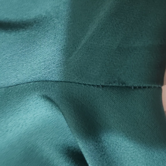 H&M Draped Blouse Green XS - Picture 9 of 16